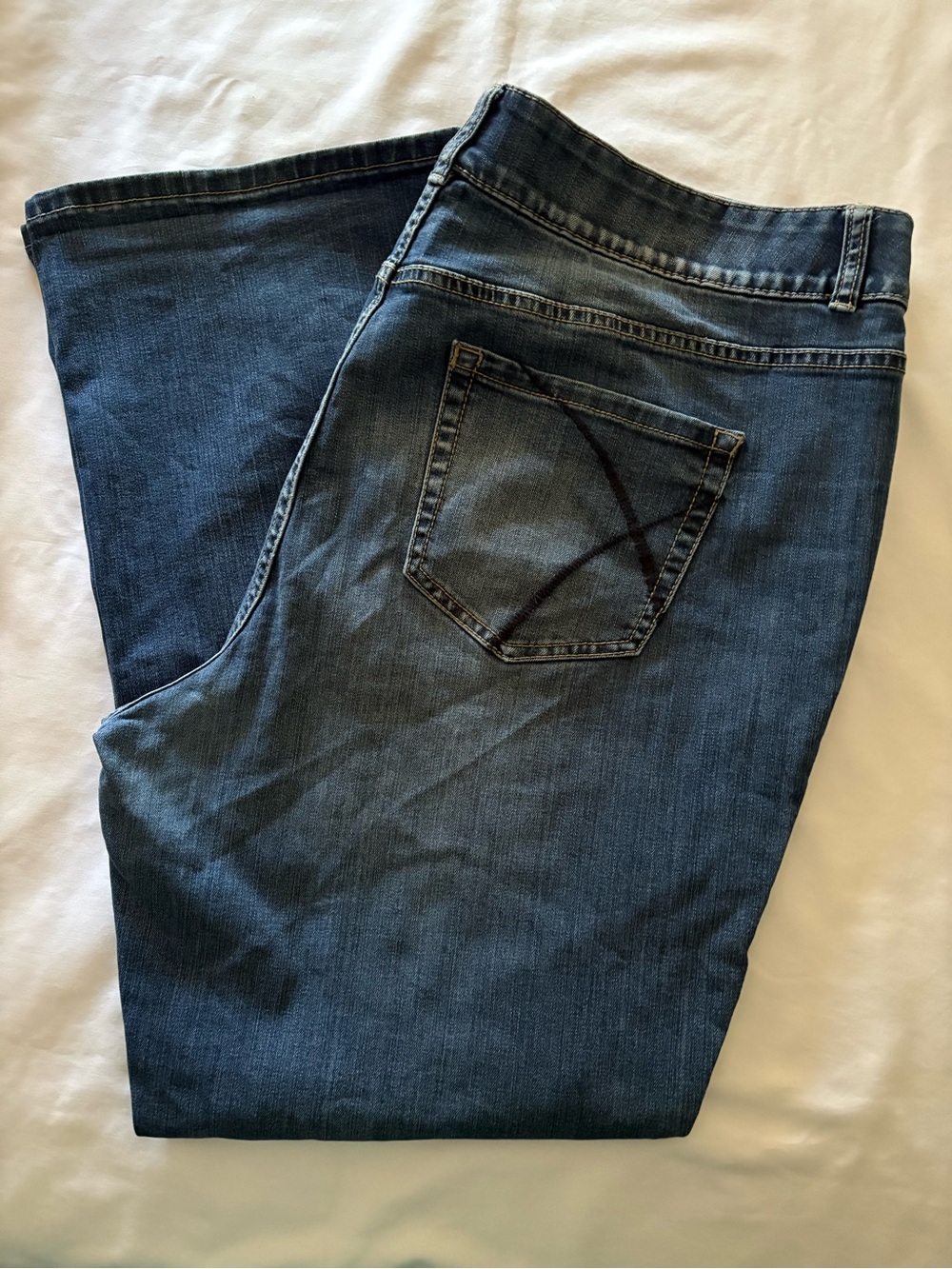 Lane Bryant Women’s Bootcut Jeans in Medium Blue Wash